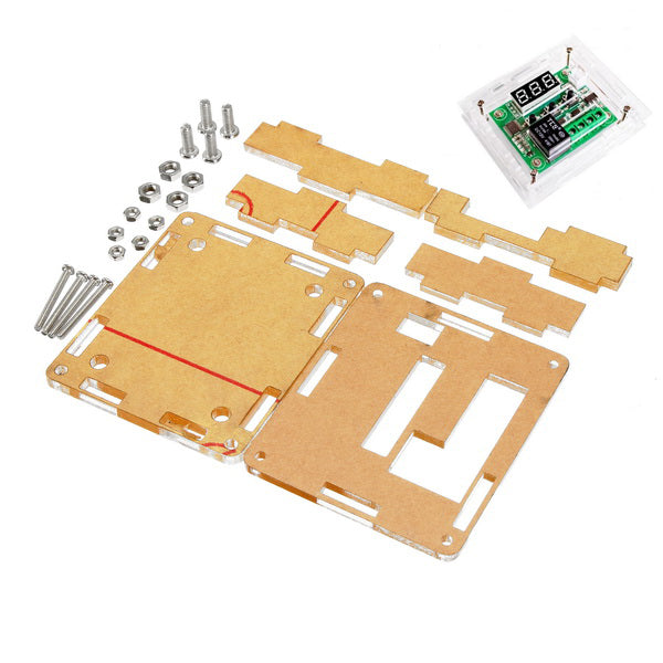 Acrylic Shell For W1209 DC 12V -50 to +110 Temperature Control Switch Thermostat Thermometer