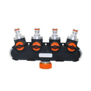 Universal 4 Way Hose Faucet Manifold Water Segregator for 3/4" 1/2" Garden Tap Splitter Water Pipe Divider Hose Quick Connector Nozzle Shut Off Control