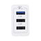 EU 30W QC 3.0 3 USB Ports Charger Power Adapter for Tablet Smartphone