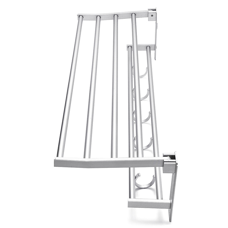 Wall Mounted Towel Holder Rack Hook Hanger Bar Shelf Rail Storage Bathroom Hotel