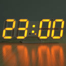 3D LED Digital Wall Clock Alarm Clock USB Stereo Clock Built-In Automatic Light Sensor
