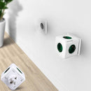 Loskii 110-250V 16A 5 EU Plug Cube Socket Power Outlet with Adapter 2 Colors