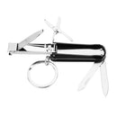 IPRee 3Cr13 Stainless Steel 5 in 1 EDC Tools Nail Clipper File Screw Driver Scissor Keychain