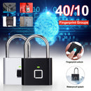 Stainless Steel Smart Fingerprint Lock Electronic Security Drawer Lock Locker w/ 10/40 Fingerprint Groups
