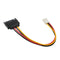 2pcs 20cm Small 4Pin Female to 15Pin Male SATA Power Cable