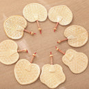 Pure Hand-Woven Wheat Straw Fan Old Man Summer Natural Hand Fan Decoration