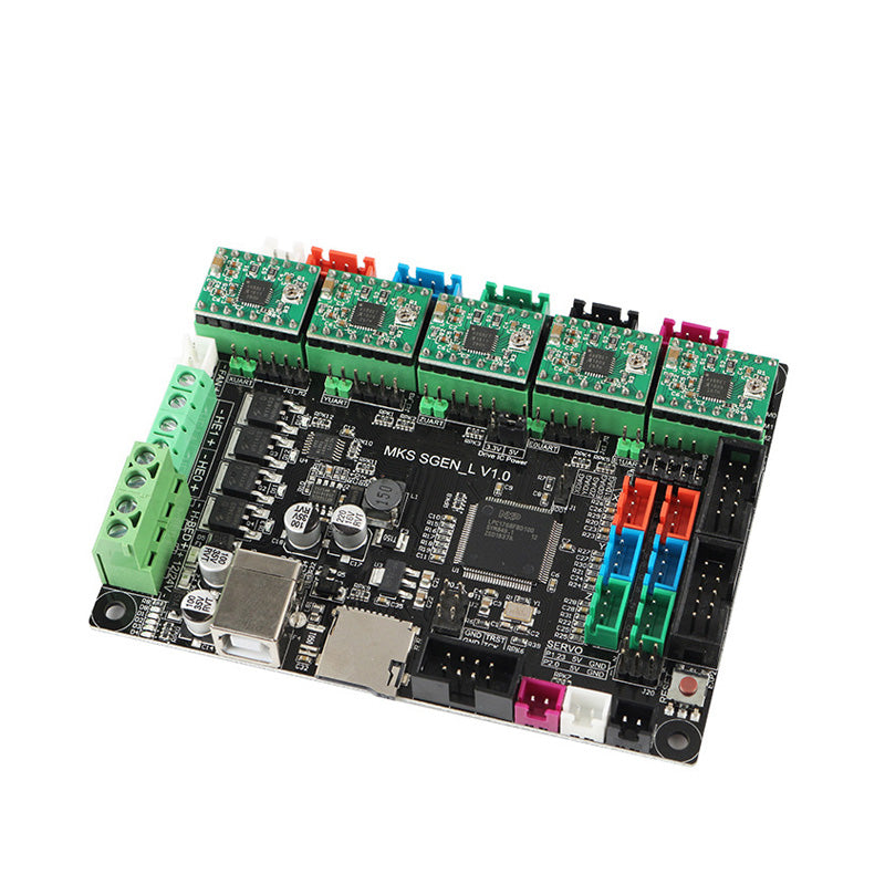 MKS SGen-L 32-Bit ARM Mainboard + 5Pcs A4988 Stepper Driver Kit for 3D Printer Support Reprap/Marlin2.0
