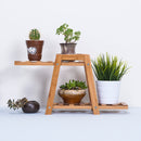 Bamboo Wooden Plant Stand Indoor Outdoor Garden Planter Flower Pot Shelf