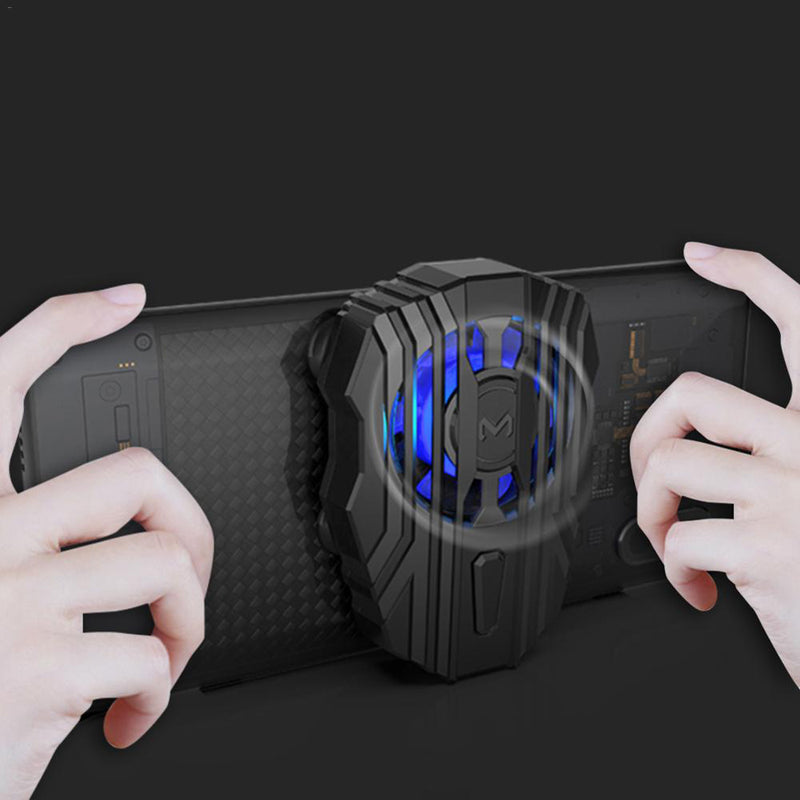 Bakeey LED Light Mini Gaming Radiator Cold Wind Fan Handle Gamepad For iPhone 8 Plus XS Pro Huawei P30 Pro Mate 30 S10+ Note10