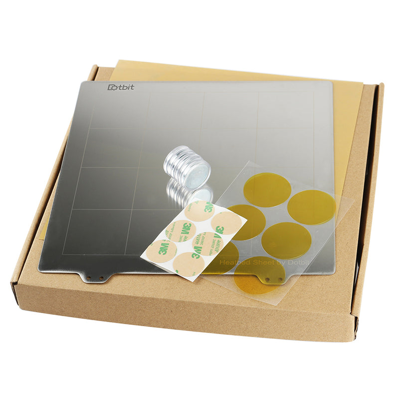 220*220mm Heated Bed Platform Hot Bed Steel Plate with Circular Magnet + Magnetic Sticker + PEI Sheet for Prusa I3 3D Printer