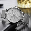 NAVIFORCE 3003 Waterproof Working Little Dials Men Watch Business Style Full Steel Quartz Watch