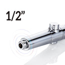 High Pressure Adjustable Bath Shower Head Turbo One-key Stop Button With 2Pcs Filter