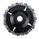 Drillpro 4 Inch Steel Grinder Chain Disc 22 Tooth Wood Carving Disc for 100 115 Angle Grinder