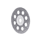Drillpro 10Pcs 20/22/25/30mm Diamond Coated Saw Blade 8 Holes Cutting Discs with 3Pcs Mandrel for Dremel