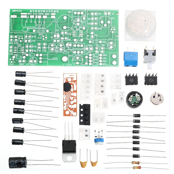 3 Sets DIY Pyroelectric Infrared Sensor Kits Anti-Theft Circuit Electronic Technology Training Sets