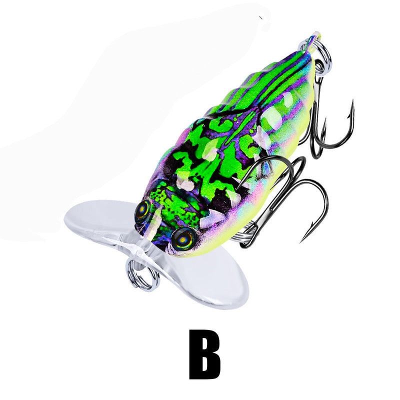 ZANLURE 1Pcs 4cm/4g Popper Artificial Insect Sytle Topwater Fishing Lure 8
