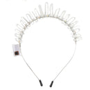LED Crown Crystal Headband Headdress Garland Bridal Jewelry 3 Mode Flash Light Christmas Halloween Party Gift