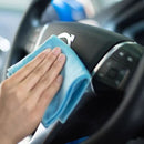 JIEZHI Microfiber Non-marking Scouring Rags Scouring Cloths 5pcs/Set Glass Cleaning Cloths