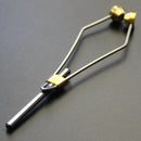 ZANLURE 01 10.5cm Stainless Steel Brass Bobbin Holder Ceramic Ring Cable Winder Fly Tying Tool