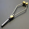 ZANLURE 01 10.5cm Stainless Steel Brass Bobbin Holder Ceramic Ring Cable Winder Fly Tying Tool