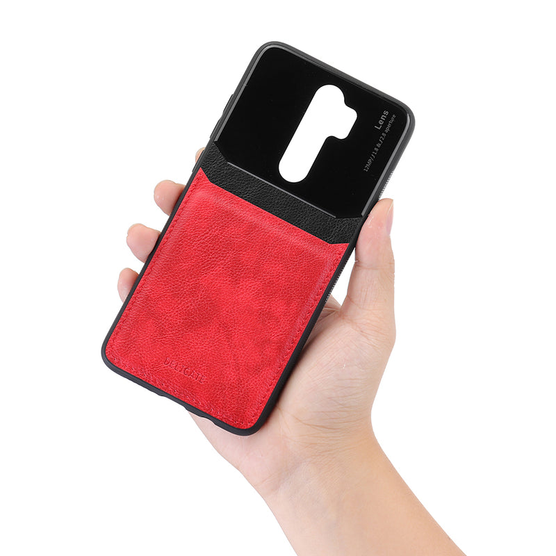 For Xiaomi Redmi Note 8 Pro Case Bakeey Luxury Business PU Leather Mirror Glass Shockproof Protective Case