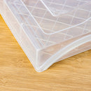 Transparent Refrigerator Dumpling Kitchen Storage Box Food Rack Case Organizer with Cover