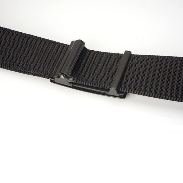 AWMN 125cm Nylon Waist Leisure Belts Zinc Alloy Quick Release Inserting Buckle Tactical Belt