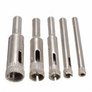 5pcs Diamond Hole Saw Drill Bit Set 5/6/8/10/12mm Tile Ceramic Glass Porcelain Marble Hole Saw