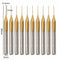 10Pcs 1/8 Inch Shank Tungsten Steel PCB Drill Bits 0.4mm Titanium Coated Carbide PCB Drill Bit Set