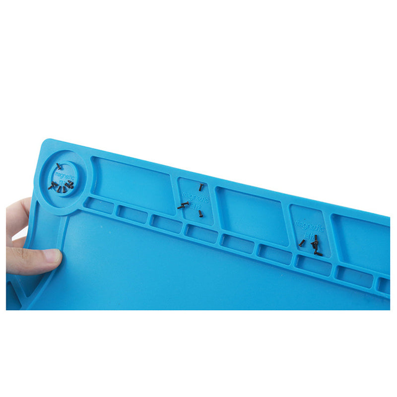 BEST S120 S130 S140 Magnetic Heat Resistant Silicone Pad Desk Mat Maintenance Platform Heat Insulation BGA Soldering Repair Station