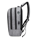 Men Boys Backpack Rucksack With USB Port Headphone Hole Travel Hiking School Bag