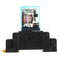 5Pcs AC220V Coil Power Relay LY2NJ JQX-13F DPDT 8 Pin PTF08A With Socket Base