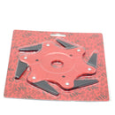 Upgrade Outdoor Trimmer Head 6 Steel Blades Razors 65Mn Lawn Mower Grass Weed Cutter