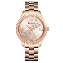 CURREN 9009 Crystal Fashion Style Women Wrist Watch Roman Number Quartz Watches