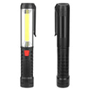 90 Rotation COB+LED USB Rechargeable Emergency Worklight with Magnetic Flashlight LED Work Light