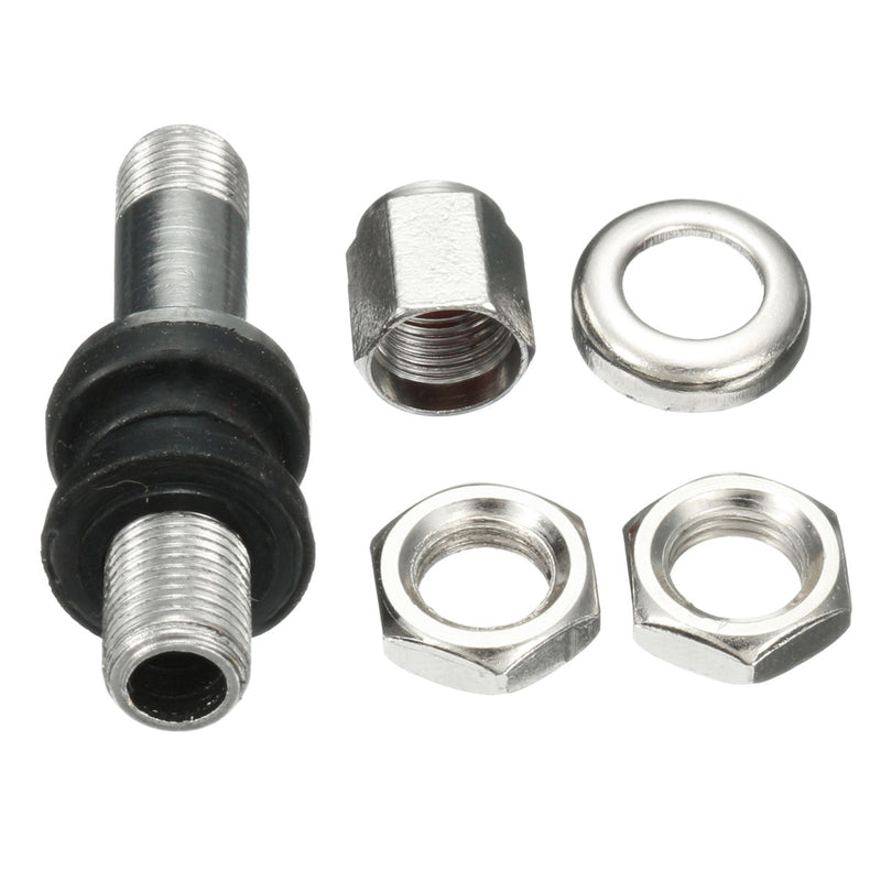 5X Universal TR43E Metal Clamp-in Tubeless Tyre Tire Wheel Schrader Valve Stem