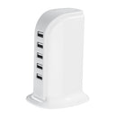 5 Port 4A USB Desktop Charger Quick Charging Station ABS Stand Charger