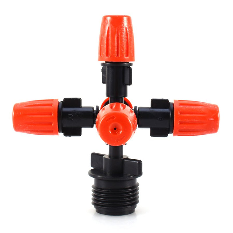 1/2" Five Outlets Spraying Nozzle Garden Balcony Greenhouse Misting Atomizing adjustable Sprinkler