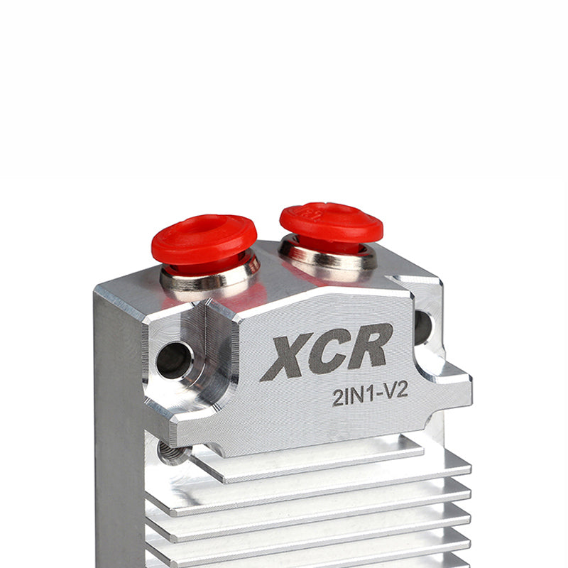 XCR 2IN1-V2 2 In 1 Out Hotend 0.4/1.75mm NV6 Nozzle Kit with 12v Cooling Fan for 3D Printer