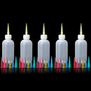 5Pcs 9.5X3.5CM Plastic Jam Painting Squeeze Bottles with Nozzles