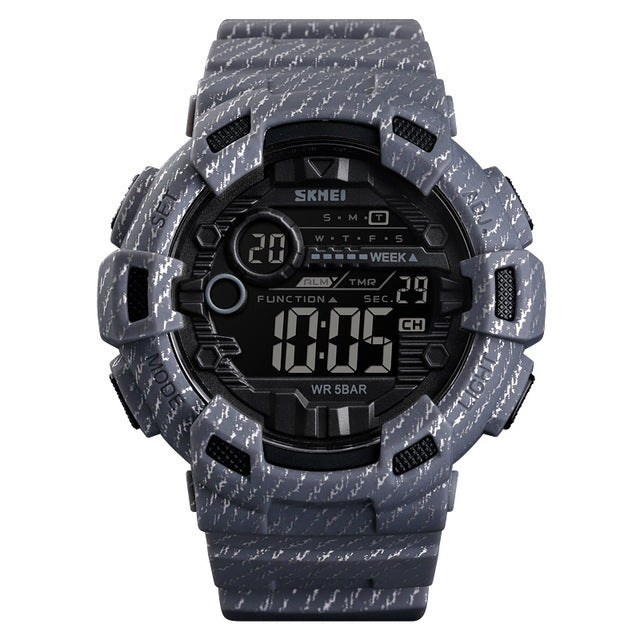 SKMEI 1472 Week Display Alarm Cowboy Waterproof Sports Digital Watch Men Watch