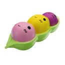 Colorful Pea Doll Squishy charm 15cm Slow Rising With Packaging Collection Gift Soft Toy