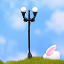 HO OO Scale 5Pcs Resin Craft Mini Street Light Lamp Antique Imitation Fairy Garden Home Miniature DIY Micro Landscape