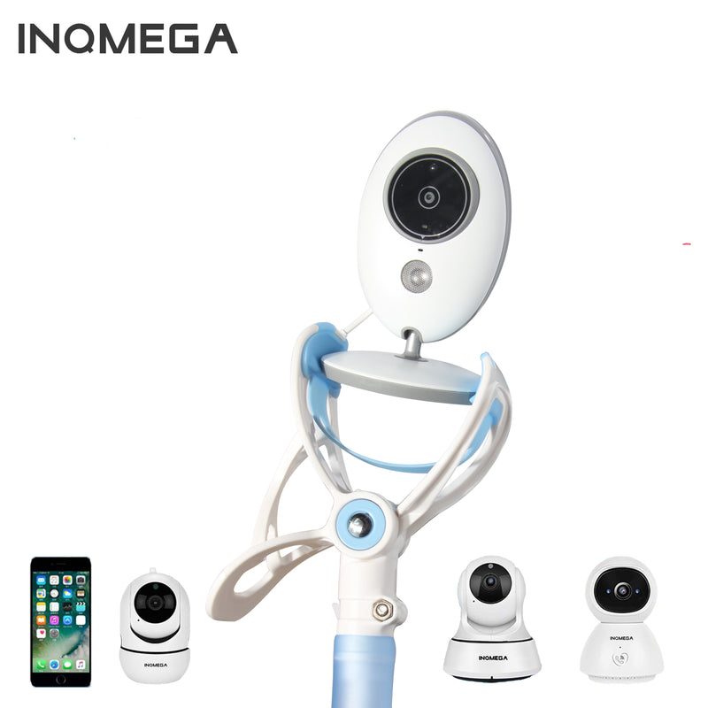 INQMEGA Multifunction Baby Monitors 360 Wall Mount Camera Rack Secure Camera Clamp Phone Holder Bracket Stand Bed Lazy Cradle Long Arm Adjustable