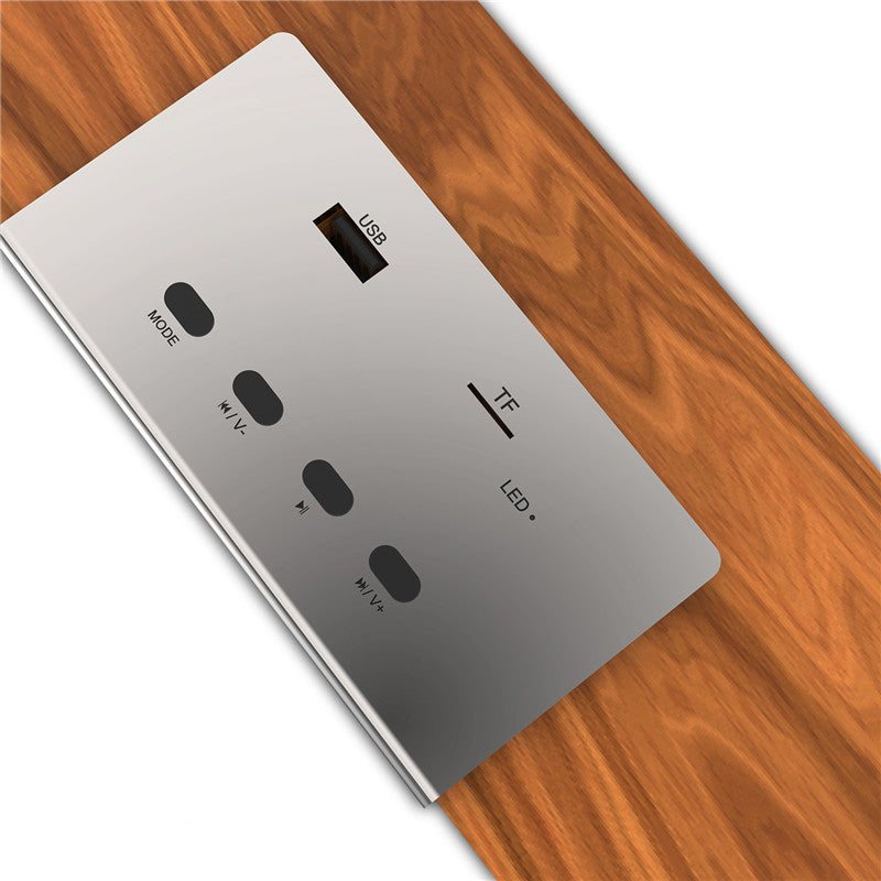 Smalody bluetooth 5.0 Speaker Portable Wooden Wireless TWS Speaker Stereo Subwoofer TF Card FM Headset