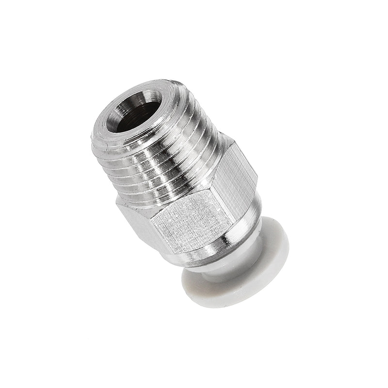 10pcs Creality 3D Silver 1/8 Teeth Thread Nozzle Quick Direct Pneumatic Connector For 3D Printer