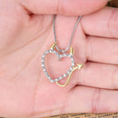 Sweet Couple Devil Love Necklace Inlaid Crystal Pendants Jewelry Sweater Chain Jewelry