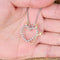 Sweet Couple Devil Love Necklace Inlaid Crystal Pendants Jewelry Sweater Chain Jewelry