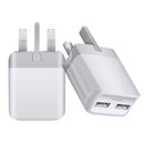 Bakeey 2.1A Dual Port LED Blue Light Fast Charging USB Charger Adapter For iPhone 8Plus XS 11 Pro Huawei P30 Pro Mate 30 5G S10+ Note 10 5G