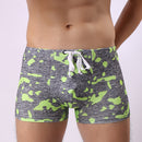 Swimming Hot Spring Surf Camo Printing Swimming Trunks for Men